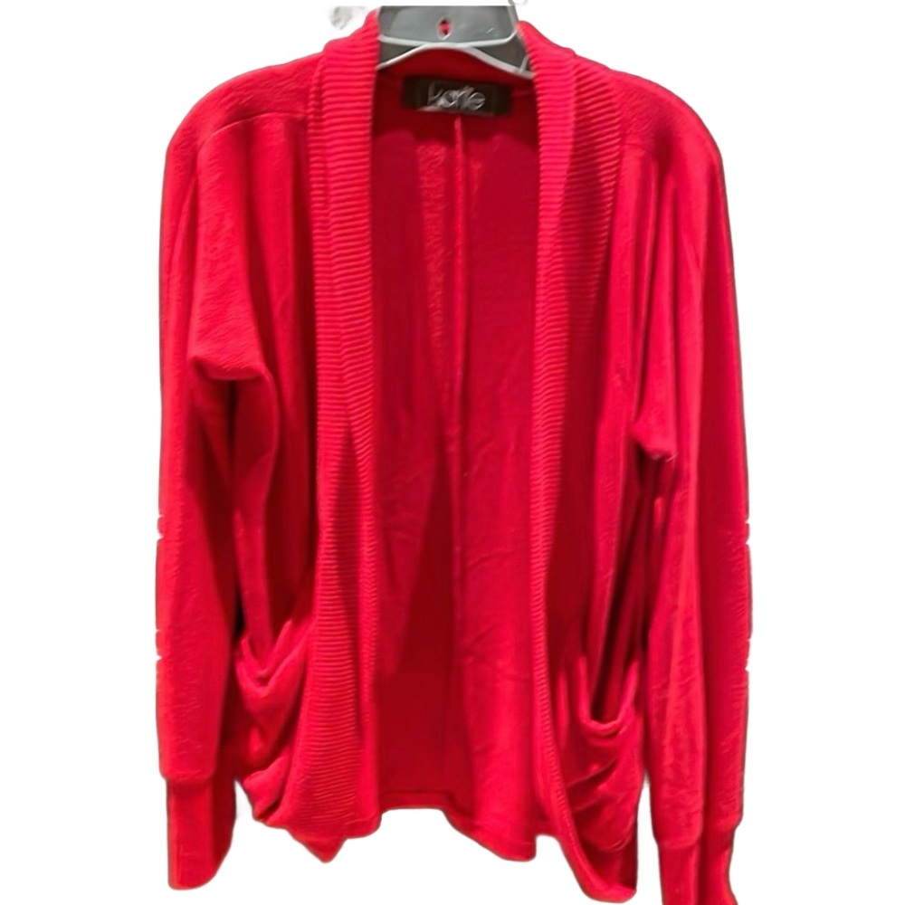 Karlie red cardigan sweater size large